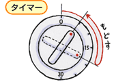 機械式（ゼンマイ式）タイマーを使用する場合の注意