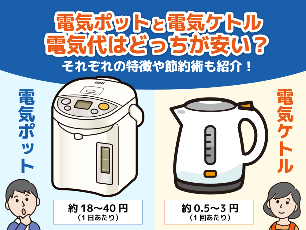 電気ポット 電気代 アイキャッチ