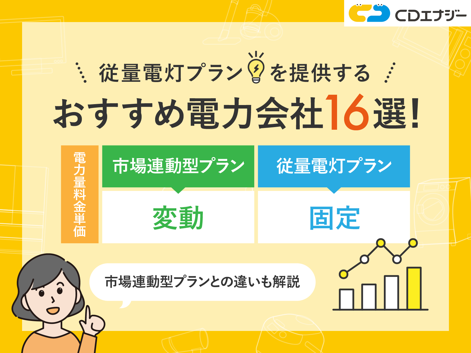 市場連動型ではない電力会社　アイキャッチ