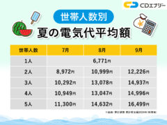 夏電気代　アイキャッチ