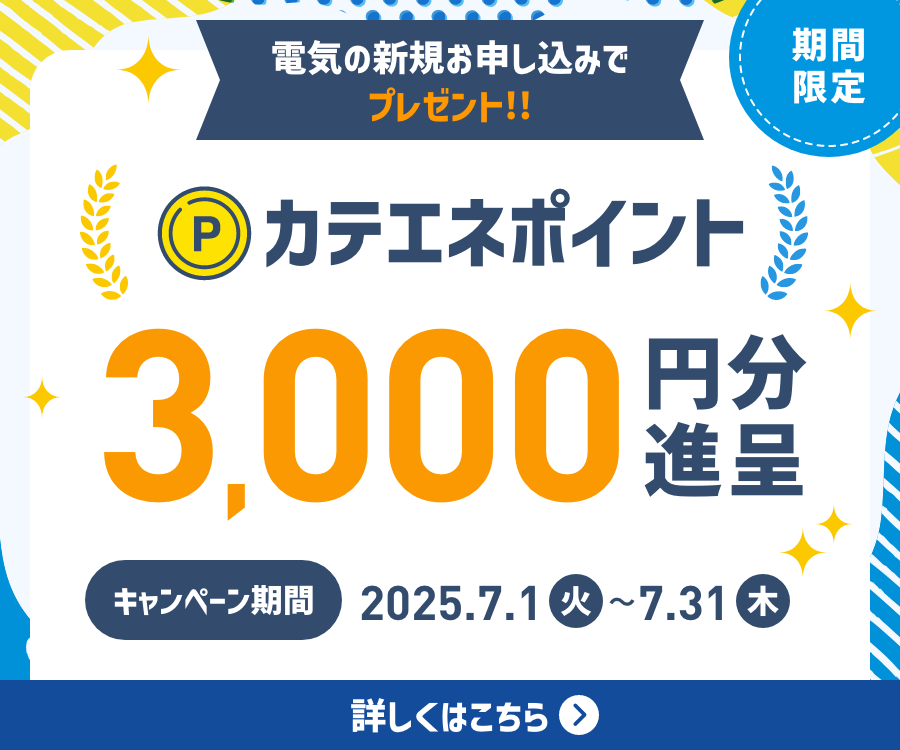 カテエネポイントキャンペーンバナー