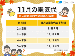 11月　電気代　アイキャッチ