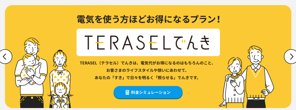 TERASELでんき（エネクスライフサービス）